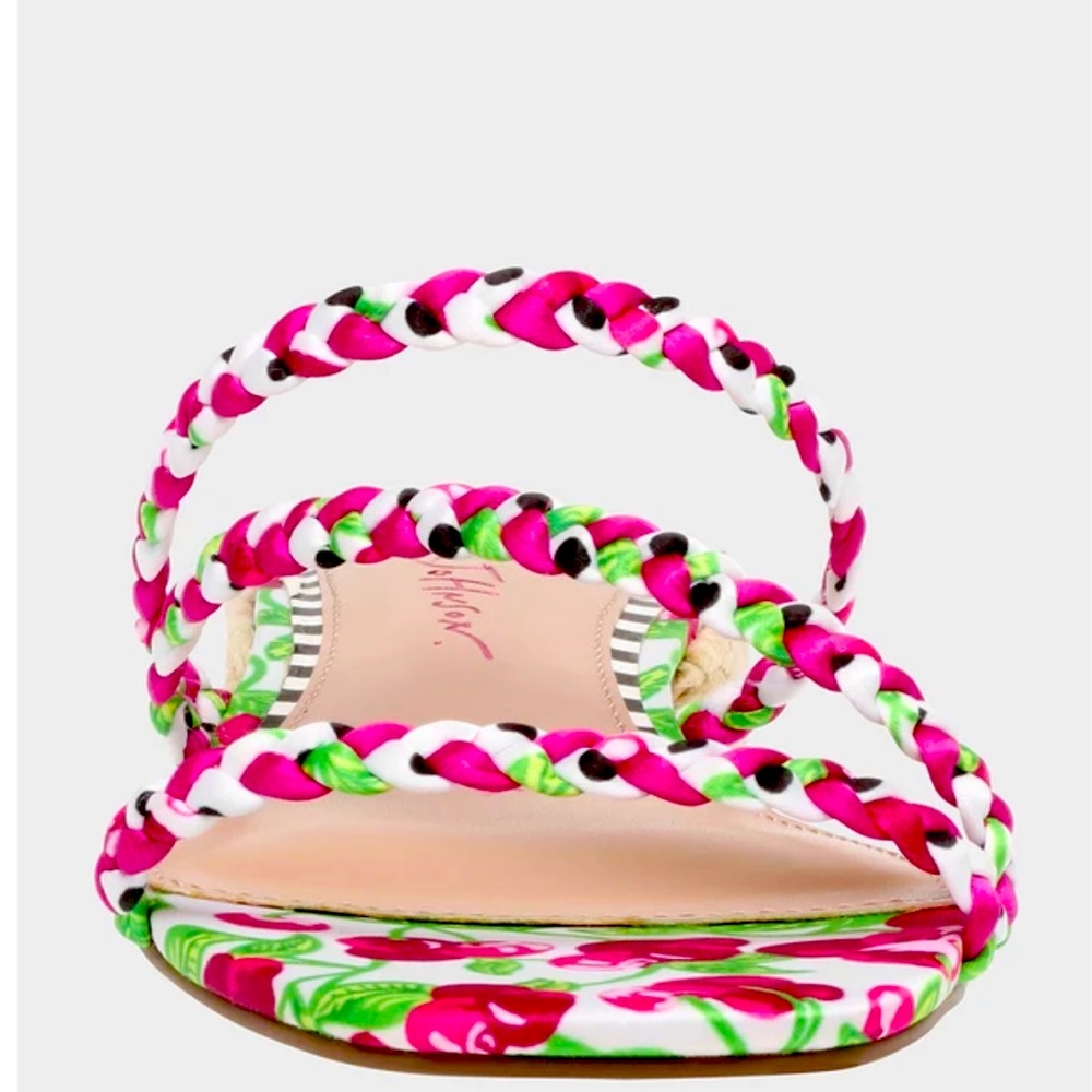 New Betsey Johnson Grovee Braided Dress Sandals - Picture 7 of 12